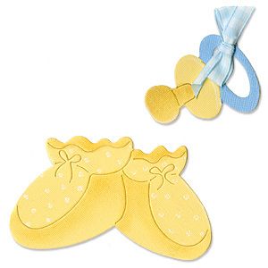 Sizzix Originals Die *Baby Booties & Pacifier* 655013  