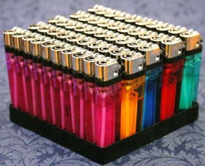 50 DISPOSABLE CIGARETTE LIGHTERS WHOLESALE   multi color assorted 