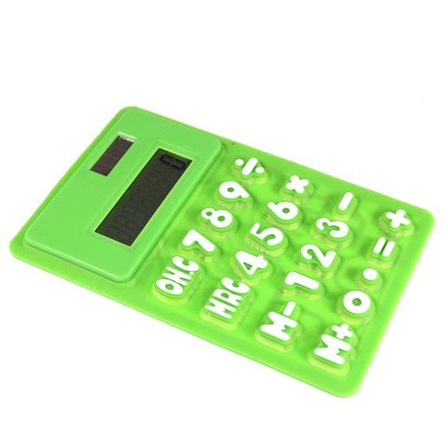 New Flexible Silicone Office School Calculator Black  