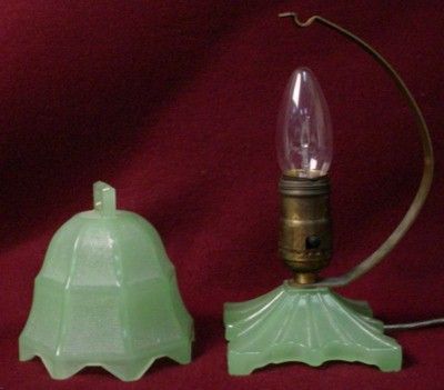 JADEITE electric BEDROOM TABLE LAMP  