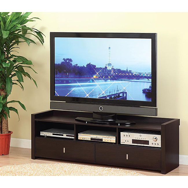 Modern Coffee Bean Finish Entertainment Console