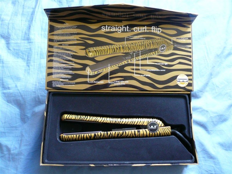 ISO SUNSHINE GIRL FLAT IRON STRAIGHTENER GOLD ZEBRA  