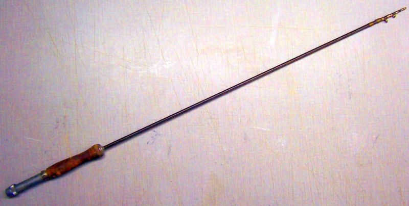 VINTAGE BRISTOL METAL COLLAPSABLE FISHING POLE ROD  