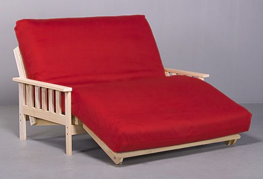 TWIN SIZE FUTON LOUNGER BED, Includes Frame & Mattress  