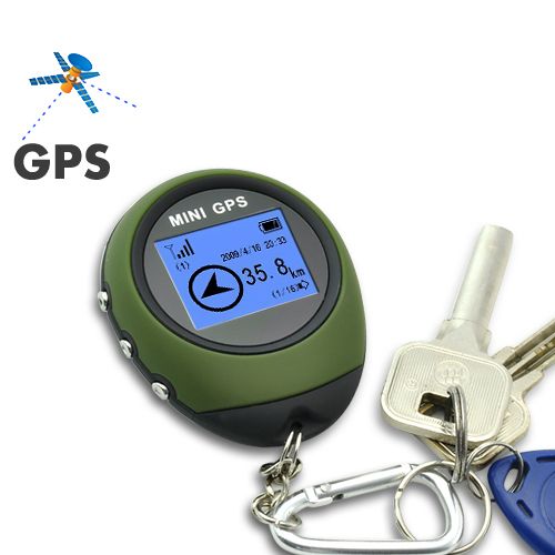Portable Mini GPS Receiver + Location Finder Keychain  
