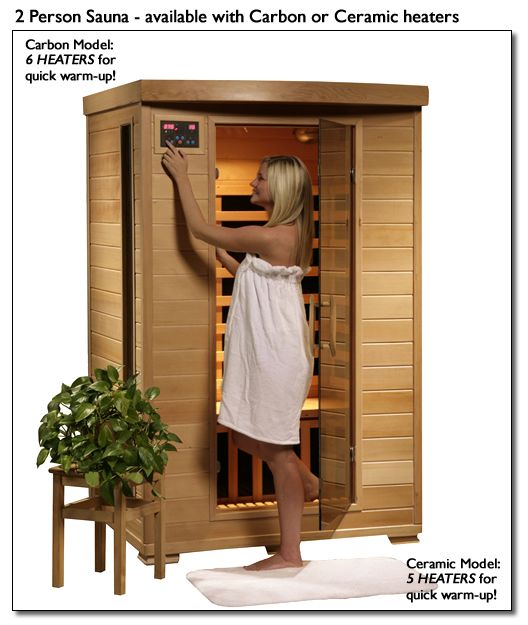 PERSON INDOOR INFRARED HEATWAVE SAUNA CARBON HEATER  