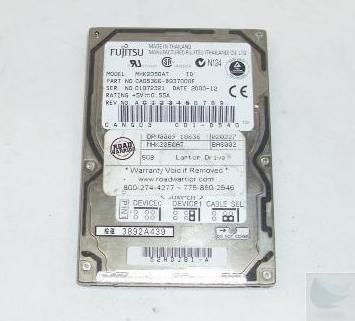 Fujitsu MHK2050AT 5GB IDE Laptop Hard Drive  