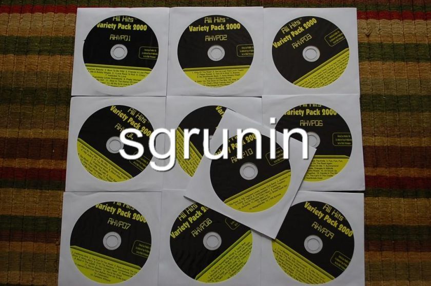 10 CDG LOT 150 KARAOKE SONGS MUSIC COUNTRY POP NEW  f  