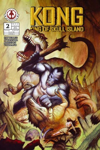 KING KONG COMIC BOOK MONSTER SKULL ISLAND VS DINOSAURS  