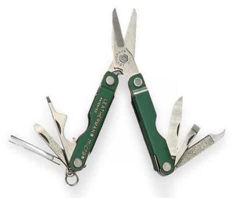 GREEN MICRA AL HANDLE_LEATHERMAN MINI TOOL #64350101K 037447065606 