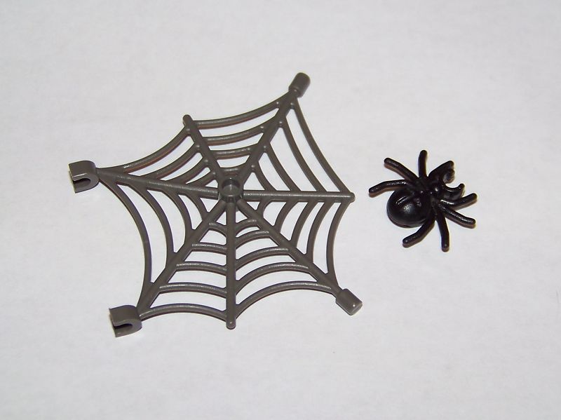 Lego Harry Potter Dark Grey Spiderweb w/ Spider Minifig  