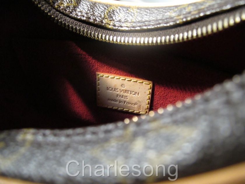   Louis Vuitton Monogram Canvas Pochette Croissant Handbag M51510  