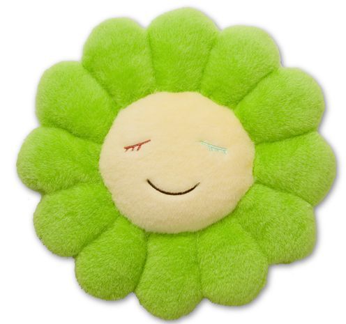 MURAKAMI TAKASHI FLOWER PLUSH PILLOW CUSHION 12  RARE  