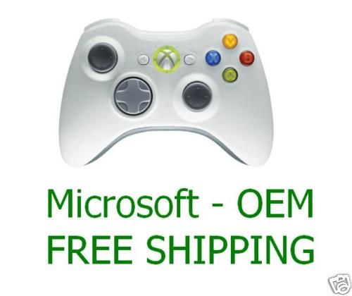 Microsoft XBOX 360 Wireless Controller OEM WHITE FAST  