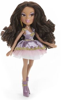 Bratz Pampered Petz Pet Monkey Yasmin Doll Violet Dress  