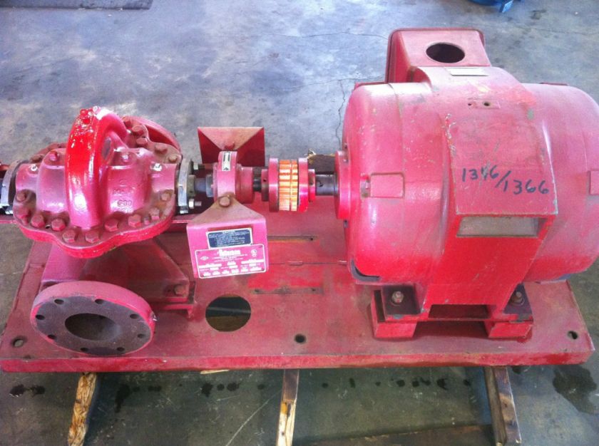   Split Case Fire Pump 6x5 MAAH 1,000 GPM with Electric Motor  