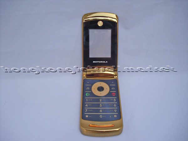 New Full Housing/Fascia For Motorola RAZR2 V8 Pure Gold  