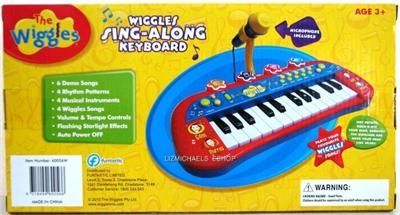 WOW THE WIGGLES SING ALONG KEYBOARD W/ MIC music piano  