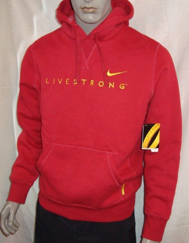 630) L Nike LiveStrong Performance Cotton Poly Hoodie  