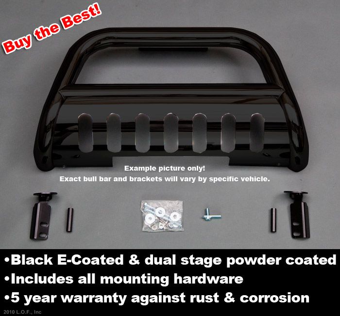 Bull Bar Push 5 Year Black 94 01 RAM 1500 2500 3500  