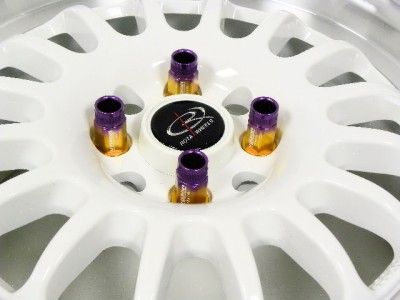 16 PC LIGHT WHEEL RACING LUG NUTS 12X1.5 PURPLE GOLD  