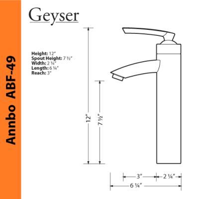 Geyser Single Handle Oil Rubbed Bronze Vessel Faucet  