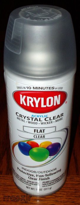   CRYSTAL CLEAR ACRYLIC FLAT GOOSE DECOY SPRAY PAINT SEALER 3530 NEW