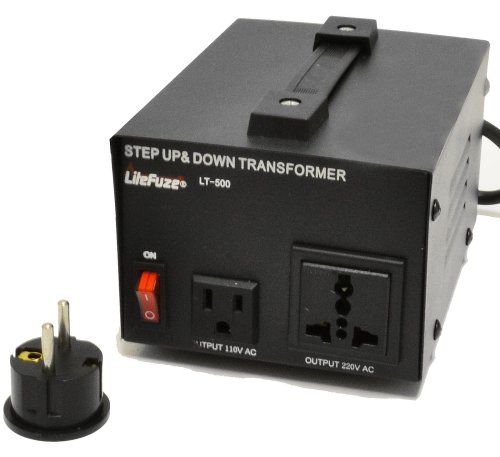 110/120 TO 220/240 VOLT EUROPEAN SOCKET POWER CONVERTER  