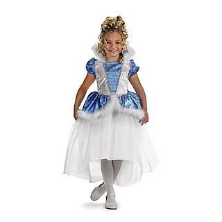 Snowflake Princess Blue White Child Costume 7 8  