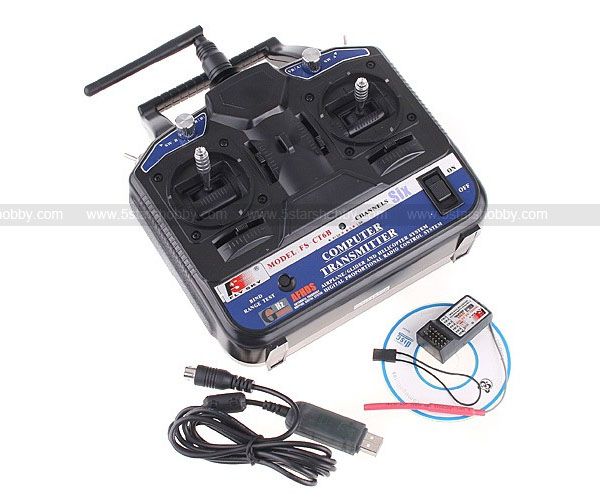 FS CT6B 2.4G 6CH Radio Model RC Transmitter Receiver  