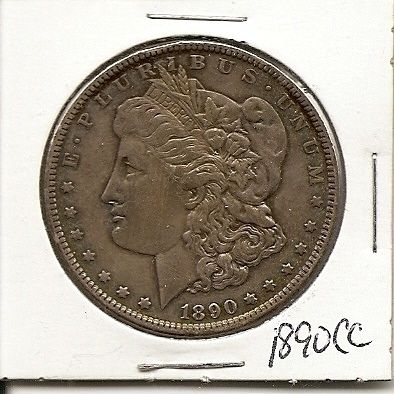 MORGAN DOLLAR 1890 CC RARE KEY RARE ESTATE FINDS  