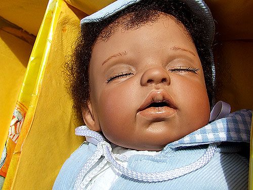   ORIGINAL PORCELAIN DOLL AA BABY BOY NRFB FROM TINA BERRY  