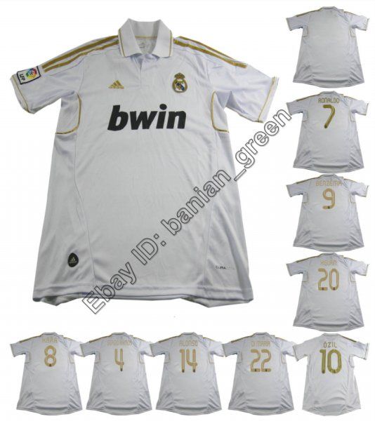 Real Madrid 2011/2012 Home Soccer Jersey Shirts S/M/L/XL LFP  