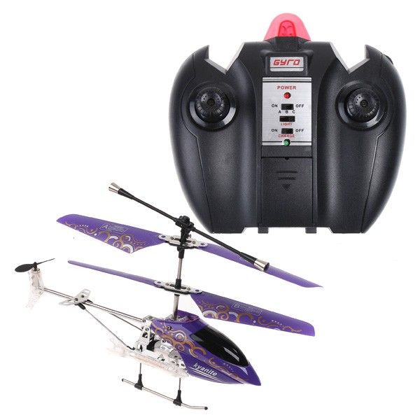   3CH Channel R/C Heli Remote Control Airplane Copters Purple  