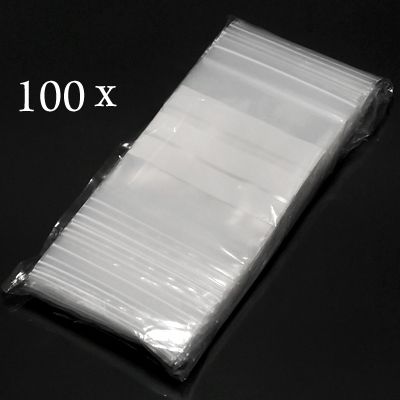   8x12cm Quality Super ZipLock Poly Plastic Write On Gem Bags  