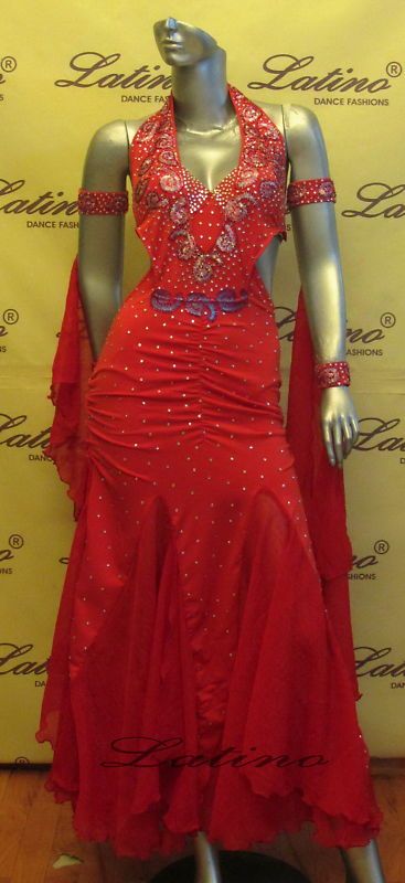 BALLROOM (LATIN SALSA)COMPETITION DRESS SIZE M (ST98A)  