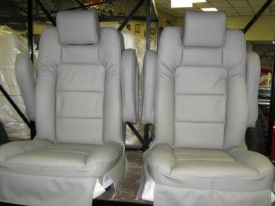 Chevy/Ford Conversion Van/RV GRAY Leather Bucket Seats  