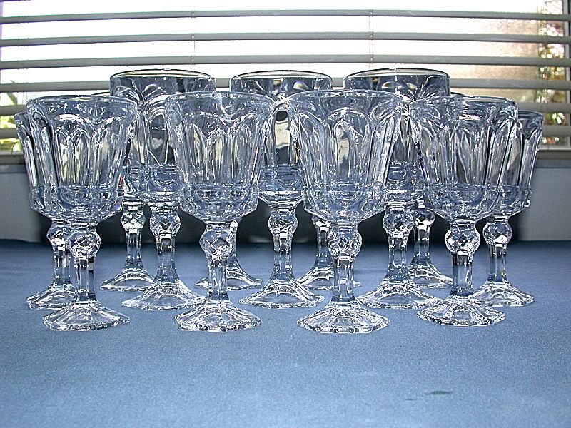   Fostoria Virginia 2977 Clear Glass Crystal Stemware Set ~L@@K~  