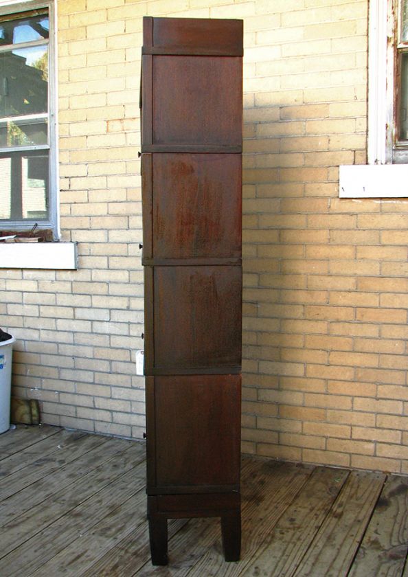   WERNICKE Mahogany Barrister Bookcase MISSION Stickley Era w1355  