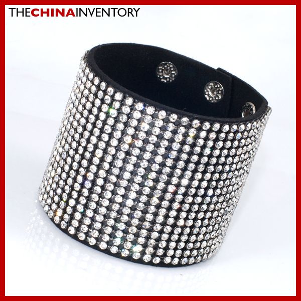 18 ROW NEW BLING BLING HIP HOP CZ BRACELET THICK BANGLE B4001  