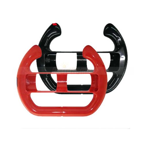 RED + PINK + BLACK STEERING WHEEL FOR NINTENDO WII  