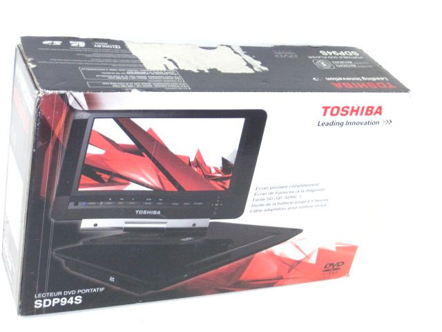 AS IS TOSHIBA SDP94SKN 9 LCD PORTABLE DVD PLAYER 022265003213  