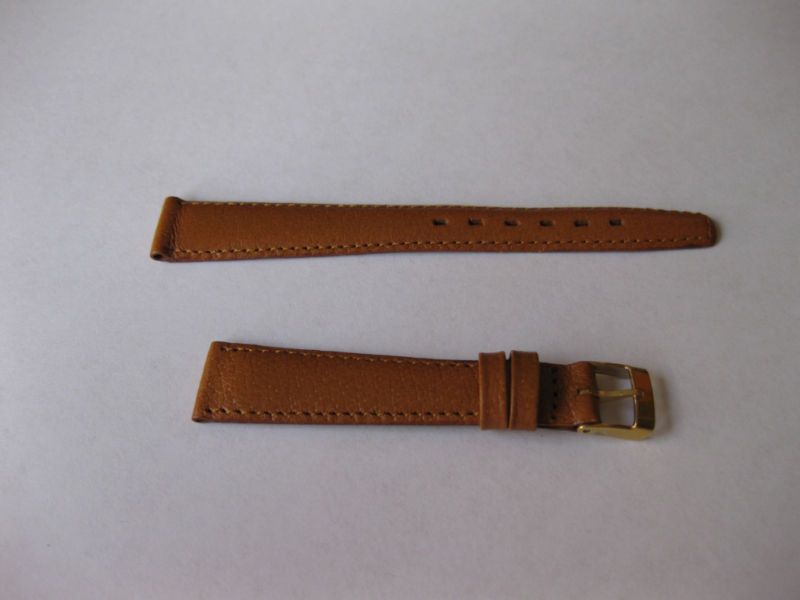 VINTAGE GRUEN 14 MM PIGSKIN WATCH BAND/STRAP FRANCE NOS  