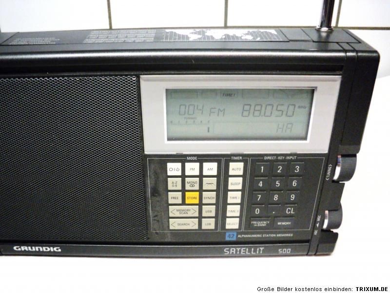 GRUNDIG SATELLITE 500 WORLD BAND RADIO, SHIPPING WORLDWIDE  