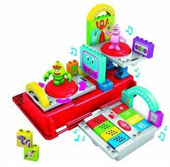 Yo Gabba Gabba Playset DJ Lances Boombox Mega Bloks NEW  