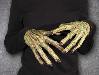 MONSTER ZOMBIE HANDS LATEX GLOVES COSTUME NEW MR156003  